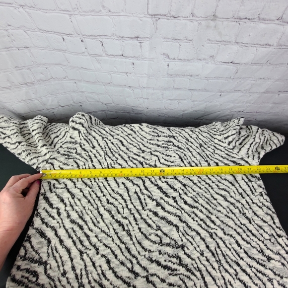 Zac & Rachel Black & Cream Knit Top. Long Sleeve Sz PL. - Picture 7 of 12